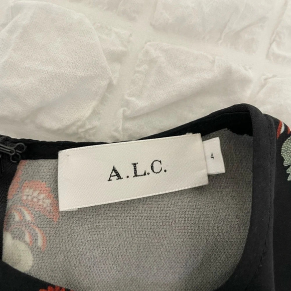 A.L.C The Terry floral silk mini dress - Picture 9 of 10